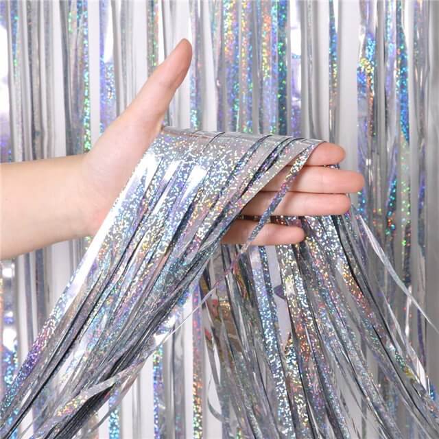 Holographic Foil Curtains