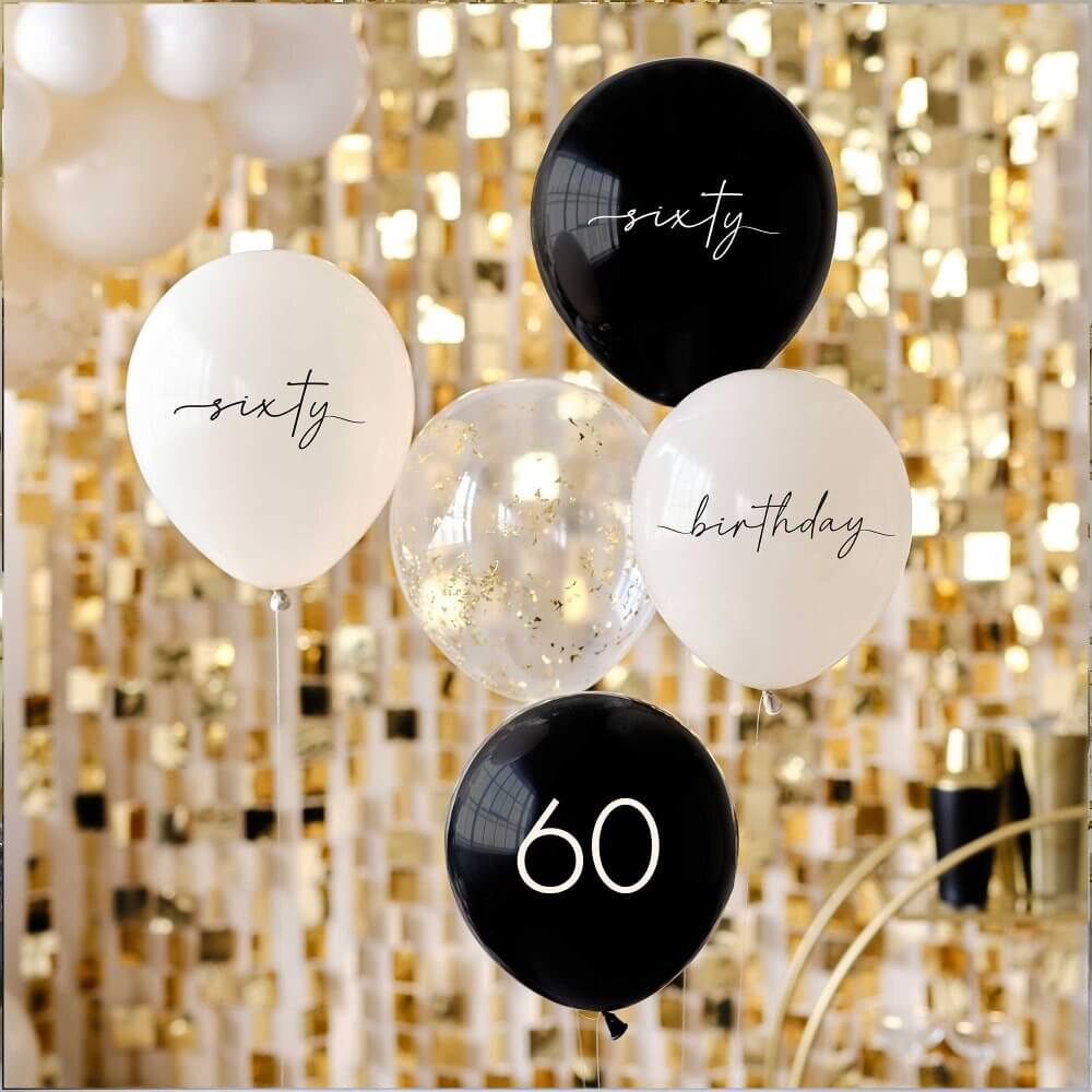 Black Gold Birthday Party Decorations&Balloons Arch Garland Kit(Gold Black  Silver)Happy Birthday Banner,Paper tassel,Champagne&Crown Foil  Balloons,Balloon decoration tools for Birthday Party Supplies 