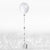 Silver Happy Birthday Balloon Tail 1.8m