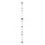 Silver Happy Birthday Balloon Tail 1.8m