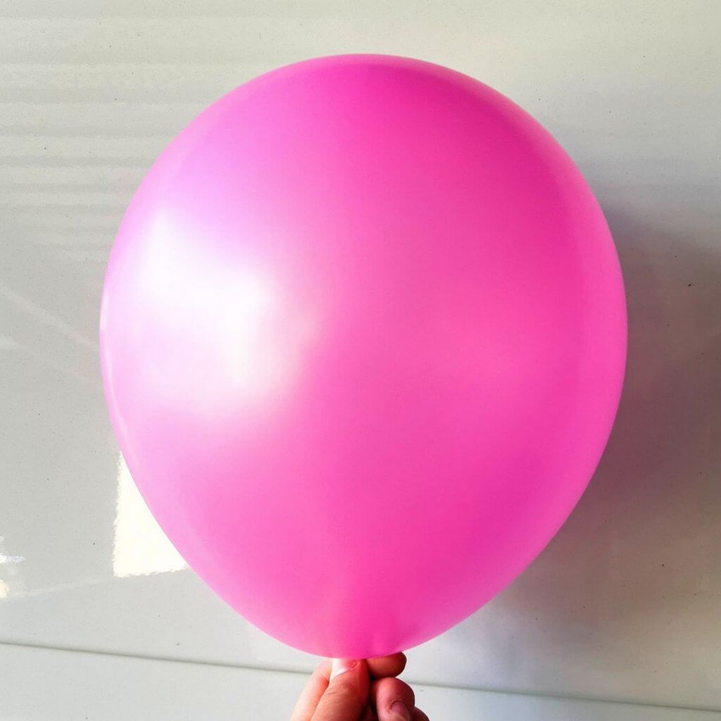 10-inch Pearl Hot Pink Latex Balloons 10 Pack