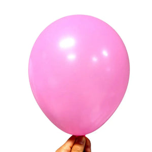 10-inch Standard Colour Latex Balloons 10pk pink