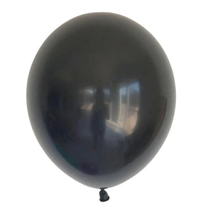 10-inch Standard Solid Colour black Latex Balloons 10pk