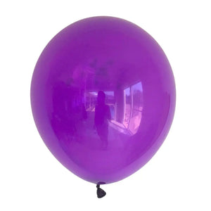 10-inch Standard Solid Colour dark purple Latex Balloons 10pk