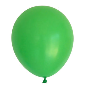 10-inch Standard Solid Colour green Latex Balloons 10pk