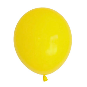 10-inch Standard Solid Colour yellow Latex Balloons 10pk