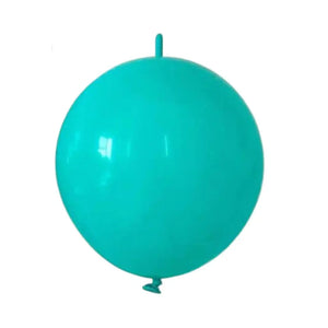 10-inch Linking Tail Latex Balloons 10pk tiffany