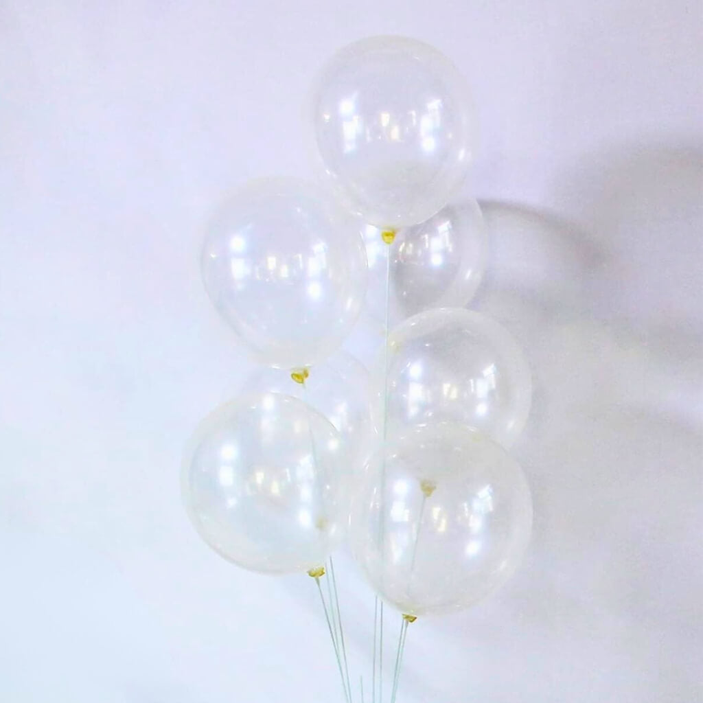 10-inch Clear Latex Balloons 10pk