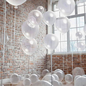 10-inch Clear Latex Balloons 10pk