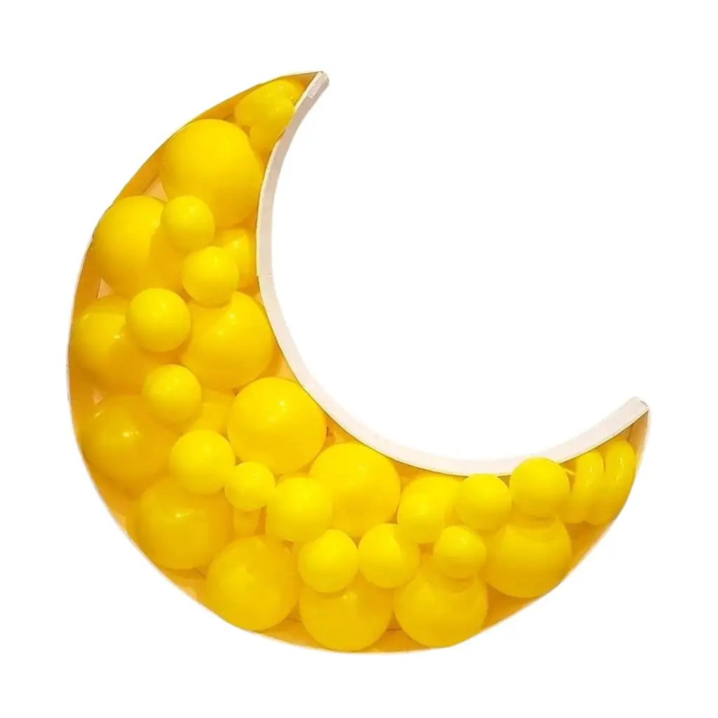 100cm Jumbo Crescent Moon Shaped Balloon Mosaic Frame