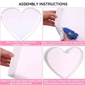 100cm Jumbo Heart Shaped Balloon Mosaic Frame