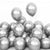10-inch Metallic Chrome Silver Latex Balloons 10pk
