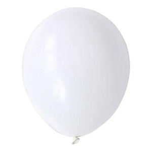 10-inch Standard Colour Latex Balloons 10pk white