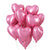 18-inch Dark Pink Heart Foil Balloon Bouquet 10pk