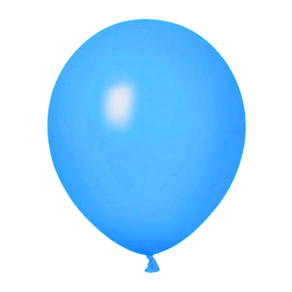 12-inch Standard Colour Latex Balloons 10pk middle mid blue