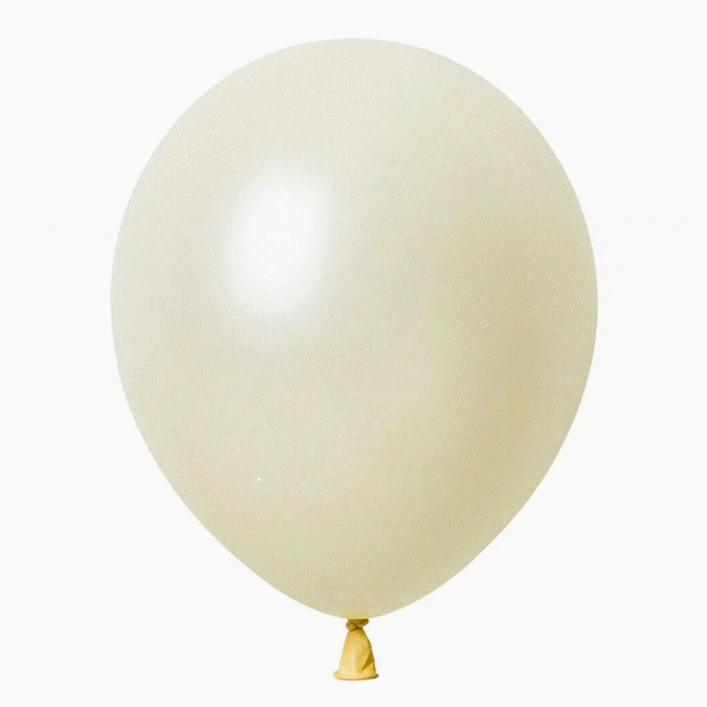 12-inch Retro Ivory Latex Balloons 10pk