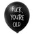 "F*ck . You're Old" Rude Black Latex Balloons 10pk