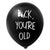 "F*ck . You're Old" Rude Black Latex Balloons 10pk