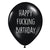 "Happy F*cking Birhtday" Naughty Black Latex Balloons 10pk