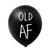 "Old AF" Abusive Black Latex Balloons 10pk