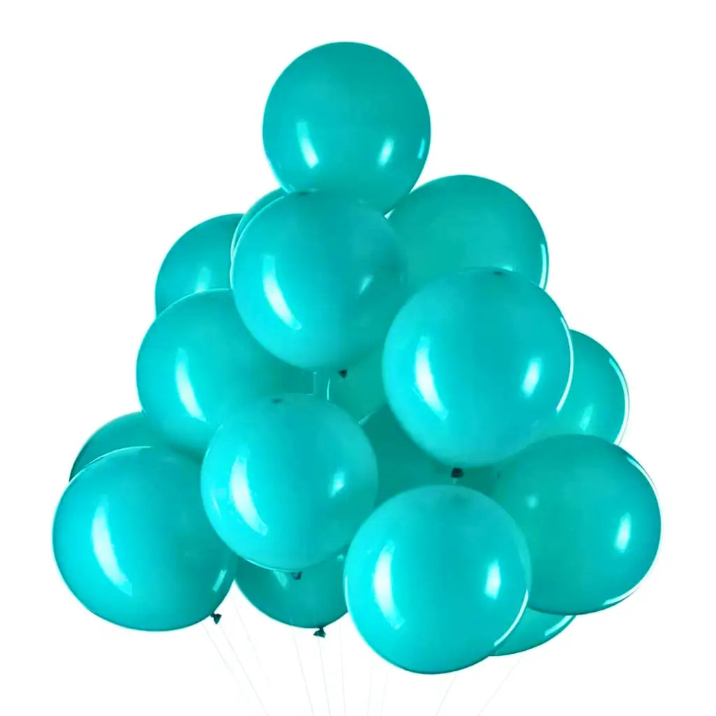 12-inch Teal Latex Balloons 10pk