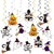 Halloween Spiral Swirls Hanging Decorations 12pk
