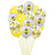 Grey Bumble Bee Latex Balloon Bouquet - Yellow Dots & Gold Confetti