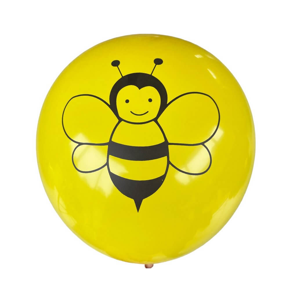 30cm Yellow Bumblebee Latex Balloons 10 Pack