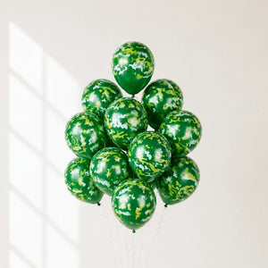 12-inch Army Camouflage Latex Balloons 10pk