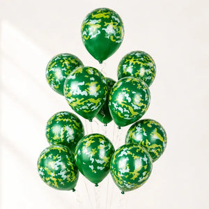 12-inch Army Camouflage Latex Balloons 10pk