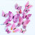 3D Pink Butterfly Magnetic Stickers 12 Pack