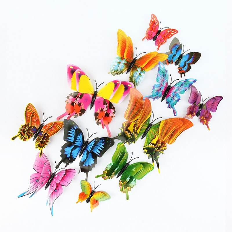 3D Butterfly Stickers - Art & Craft Birthday Party & Gift Wrapping