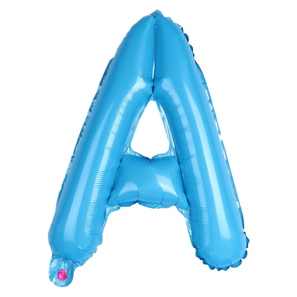 16-inch Baby Blue A-Z Alphabet Letter Foil Balloon