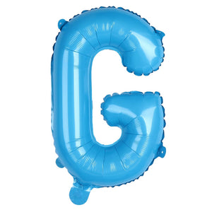 16-inch Baby Blue A-Z Alphabet Letter Foil Balloon letter g