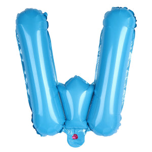 16-inch Baby Blue A-Z Alphabet Letter Foil Balloon letter w