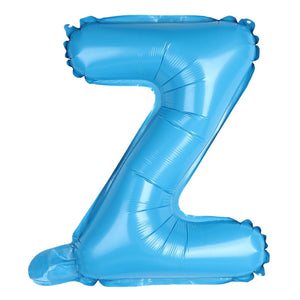 16-inch Baby Blue A-Z Alphabet Letter Foil Balloon letter z