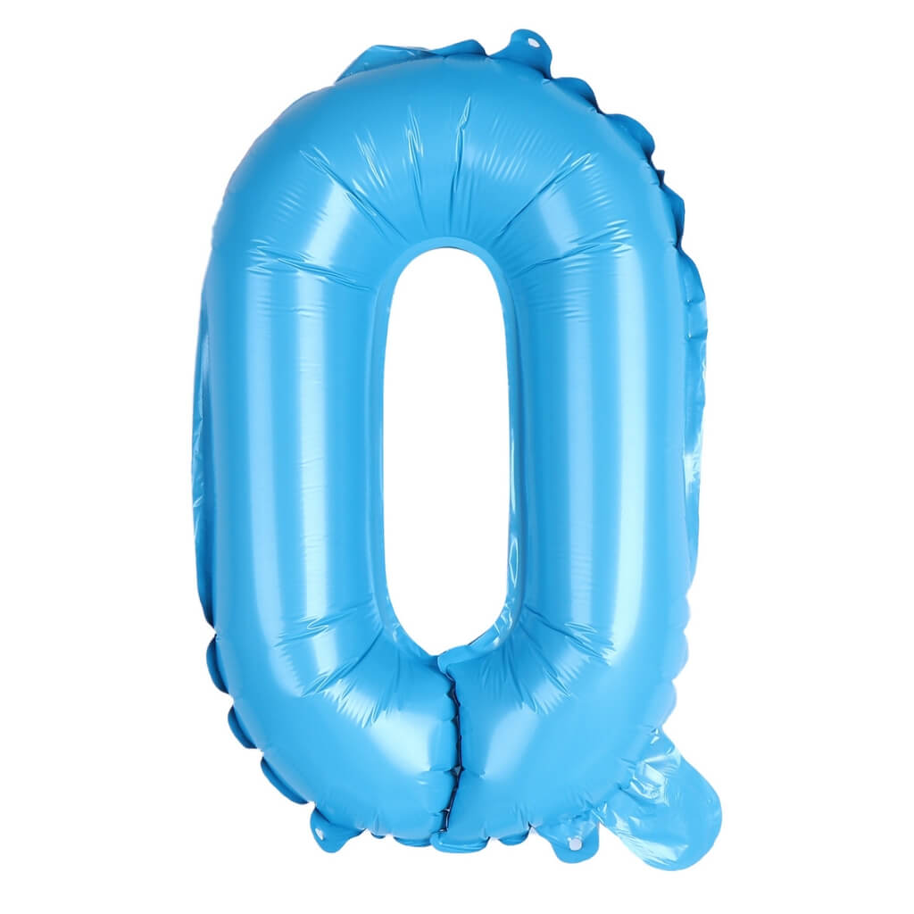 16-inch Baby Blue Number 0-9 Foil Balloon