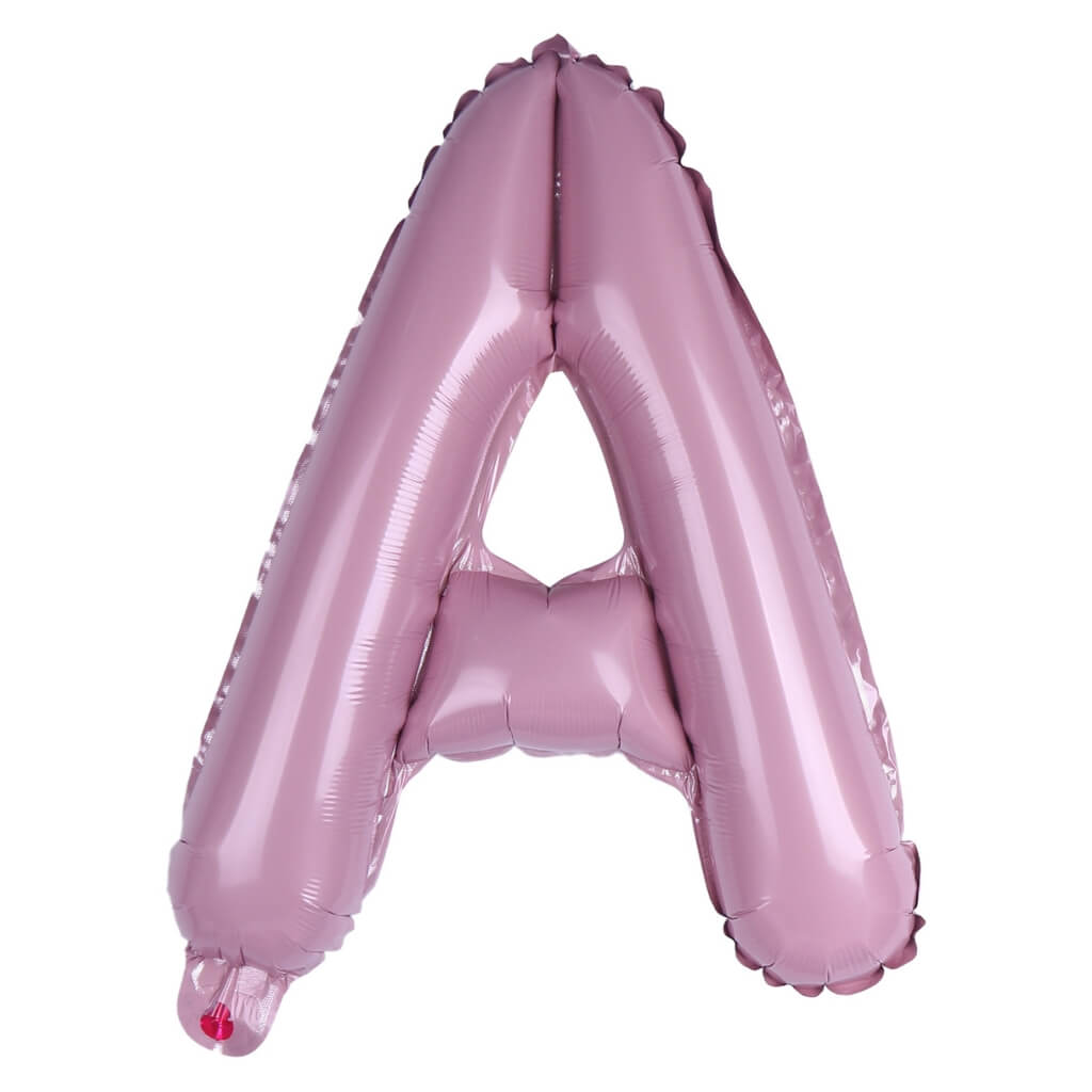 16-inch Baby Pink A-Z Alphabet Letter Foil Balloon