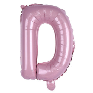 16-inch Baby Pink Alphabet Letter d Foil Balloon