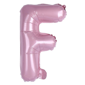 16-inch Baby Pink Alphabet Letter f Foil Balloon