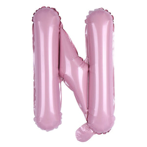 16-inch Baby Pink Alphabet Letter n Foil Balloon