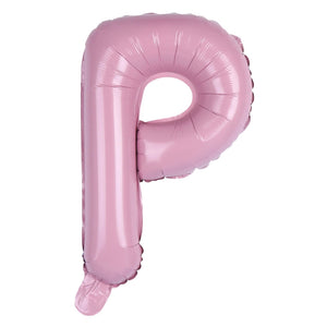 16-inch Baby Pink Alphabet Letter p Foil Balloon