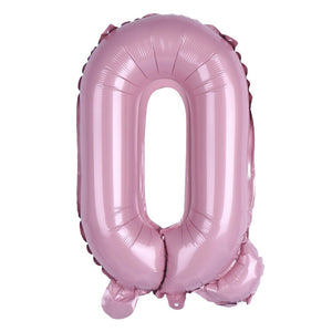 16-inch Baby Pink Alphabet Letter q Foil Balloon