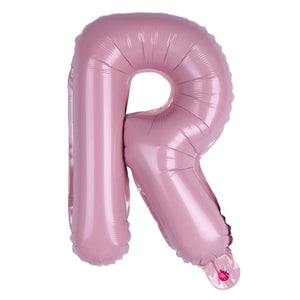 16-inch Baby Pink Alphabet Letter r Foil Balloon