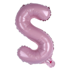 16-inch Baby Pink Alphabet Letter s Foil Balloon