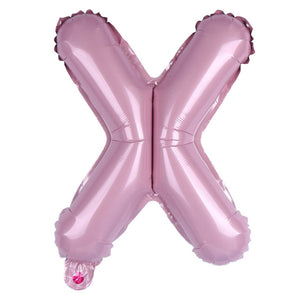 16-inch Baby Pink Alphabet Letter x Foil Balloon