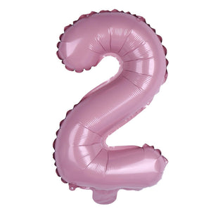 16-inch Baby Pink Number 0-9 Foil Balloon number 2