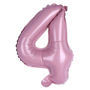 16-inch Baby Pink Number 0-9 Foil Balloon number 4