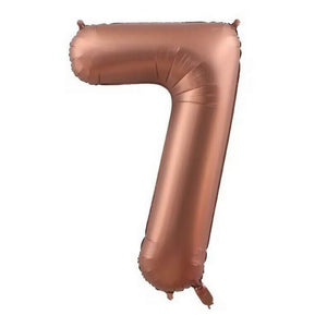 16 Inch Chocolate Brown 0-9 Number Foil Balloons number 7