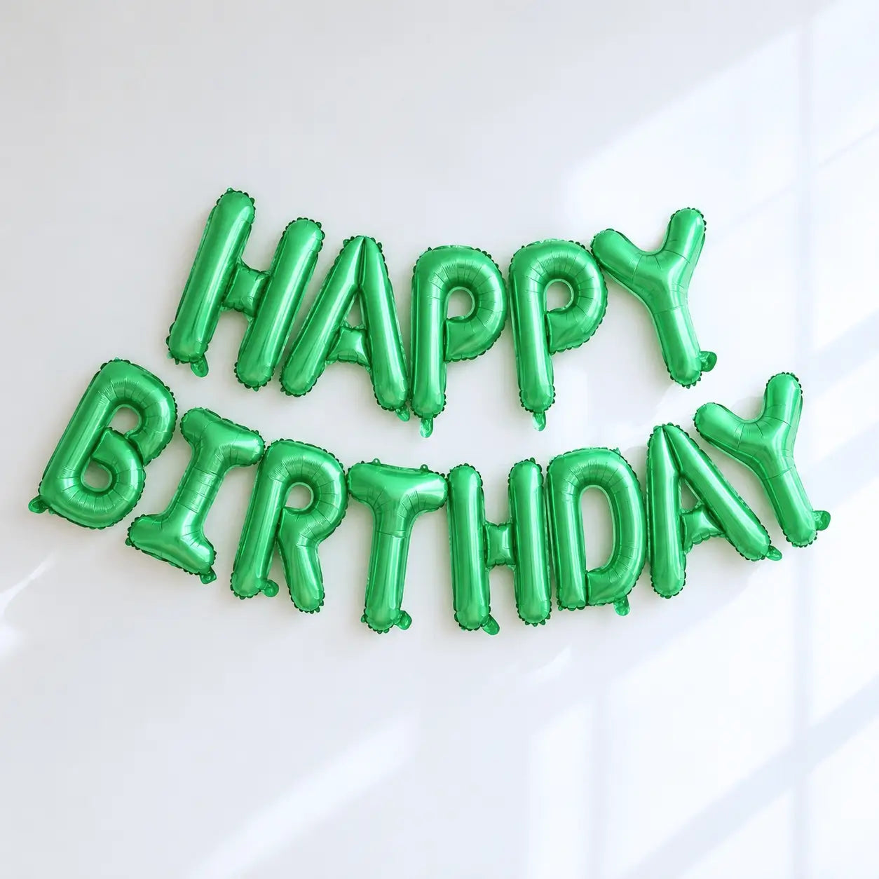 16in Green HAPPY BIRTHDAY Foil Balloon Banner